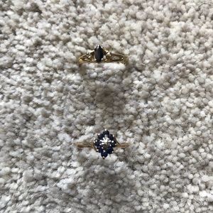 Two Sapphire rings